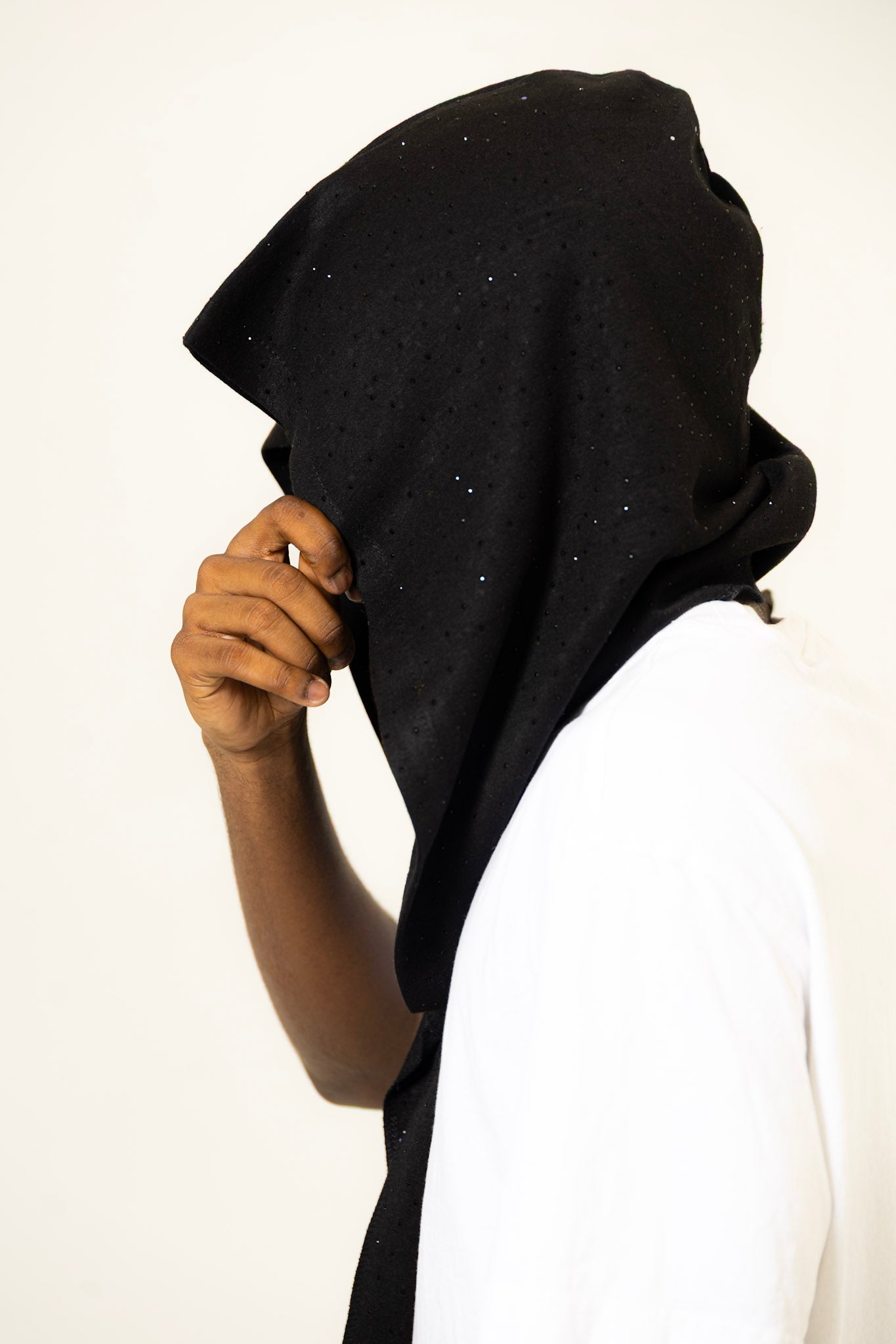 Black Hood Scarf