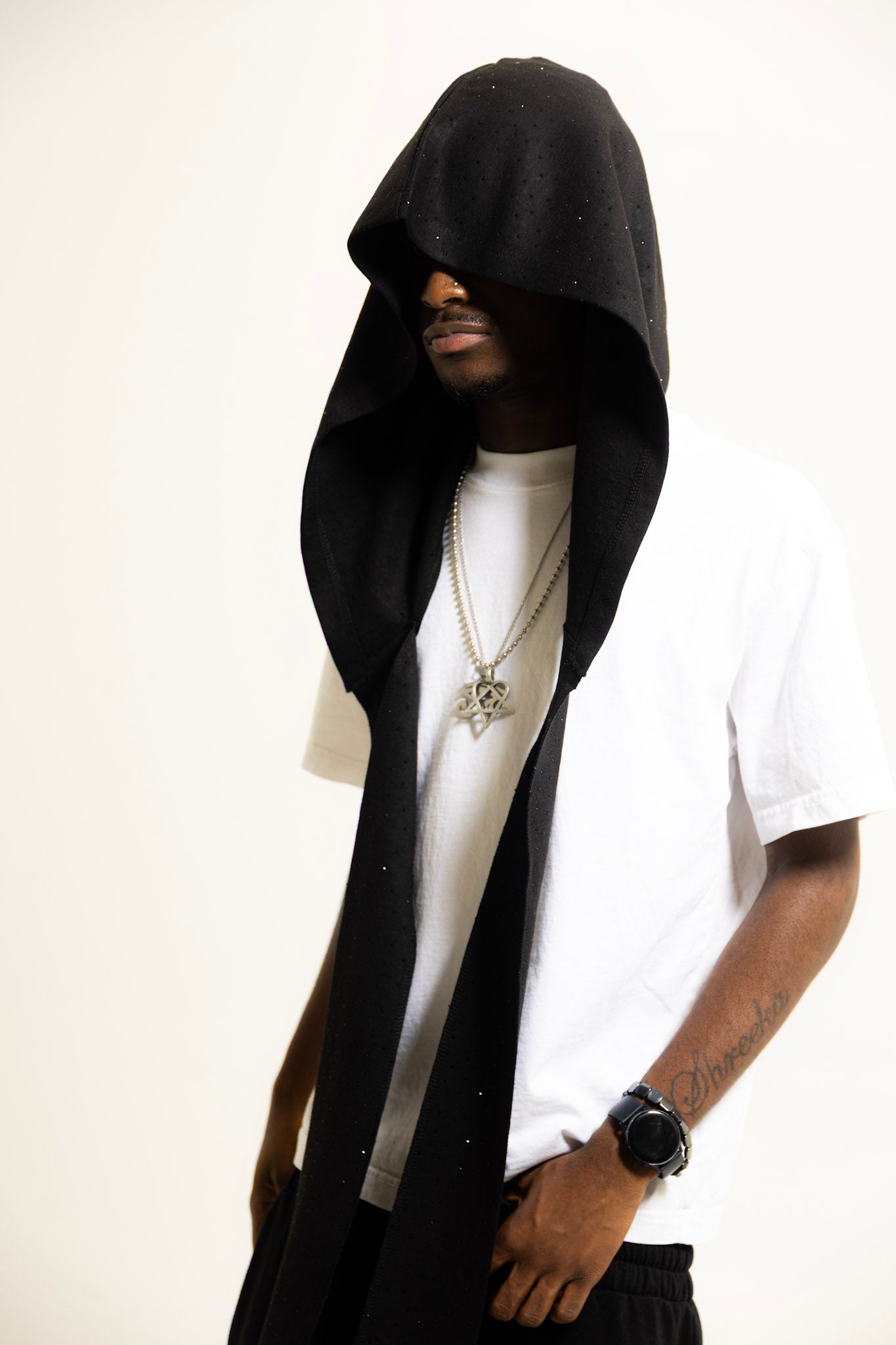 Black Hood Scarf