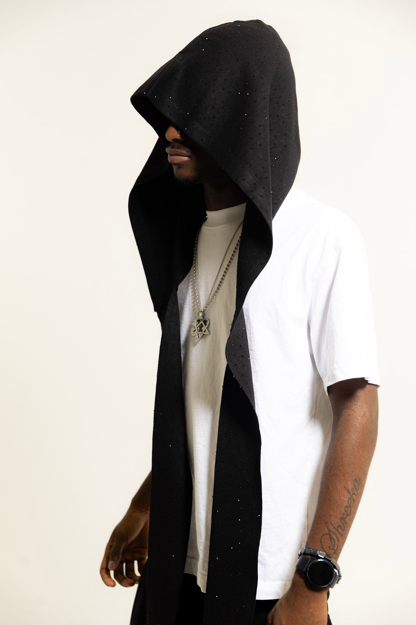 Black Hood Scarf