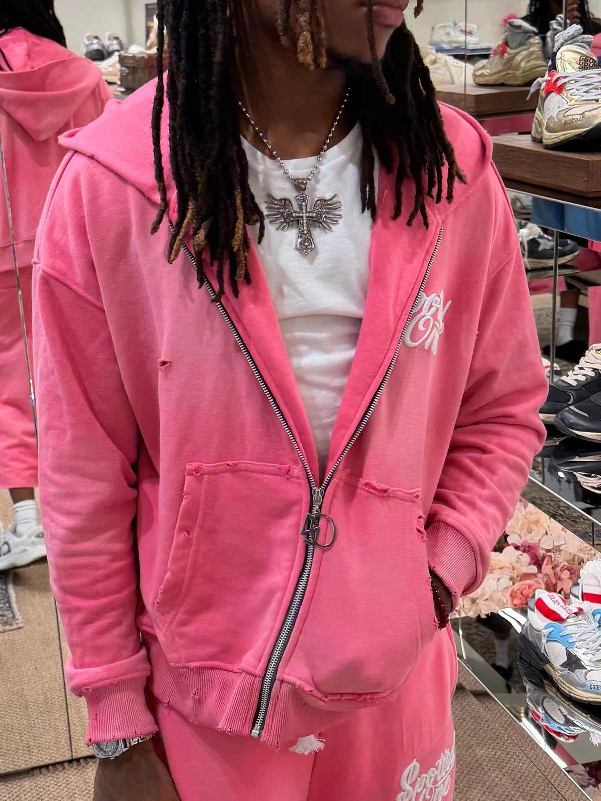 Pink Essentials Zip-Up