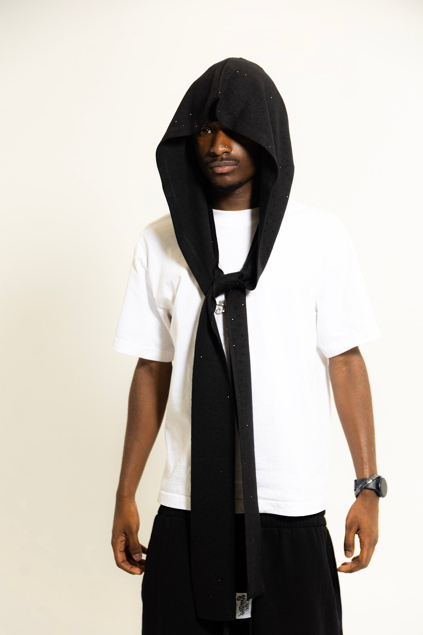 Black Hood Scarf