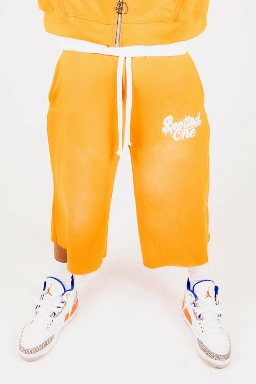 Orange Long Shorts