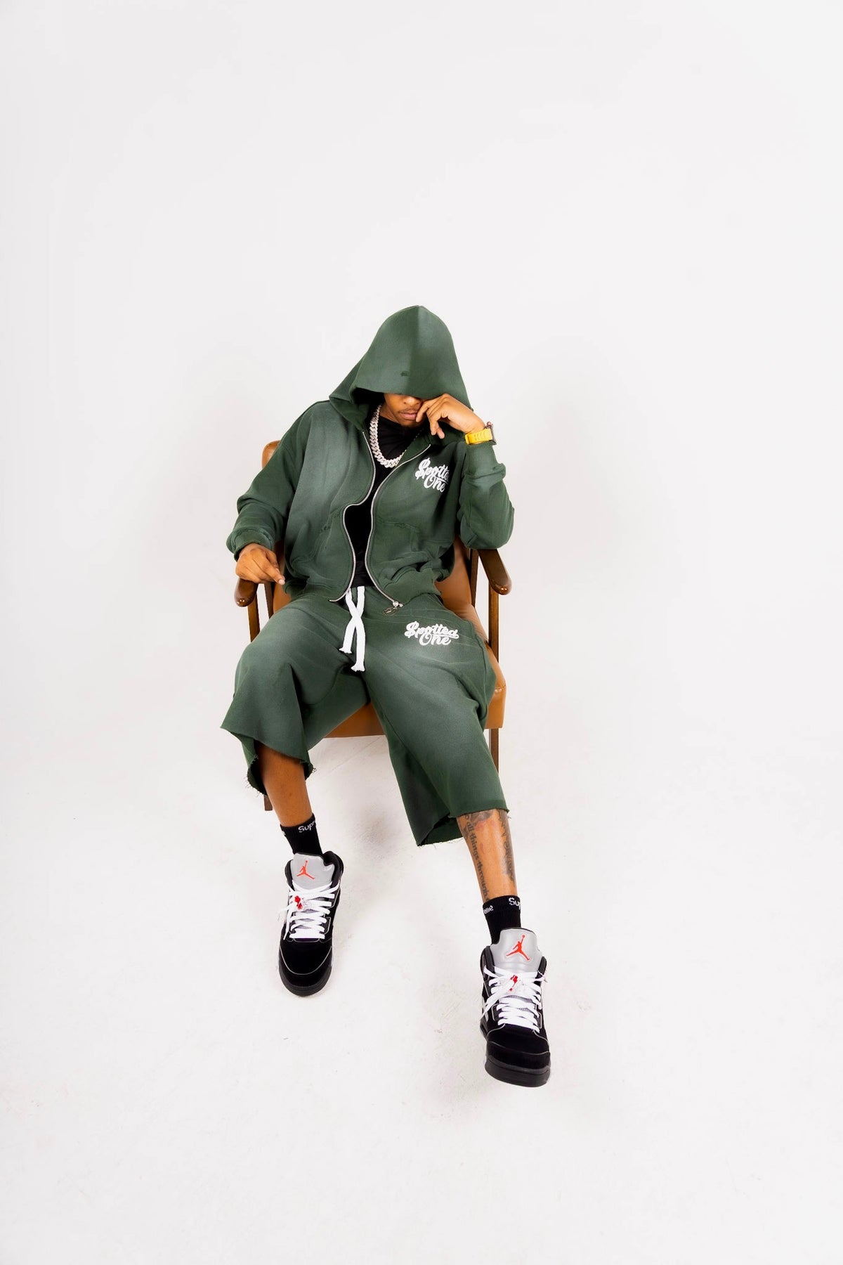 Money Green Essentials Zip-Up
