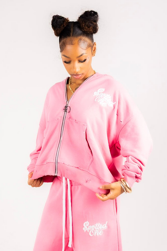 Pink Essentials Zip-Up
